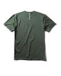 Licra de protección solar UPF 50 con manga corta Vissla Twisted Eco Verde Militar para hombre posterior