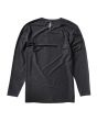 Licra de protección solar con manga larga Vissla Youth Twisted Eco LS UPF 50+ Negro Jaspeado para niño posterior