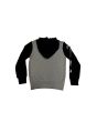 Sudadera con capucha Mission Kids Varsity Logo Corpo Multicolor gris y negra para niños de 1 a 6 años posterior