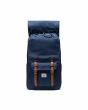 Mochila Herschel Little America Backpack 30 Litros Azul Marino Unisex abierta