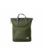 Mochila vegana mediana Roka Bantry B Sustainable Nylon verde aguacate 