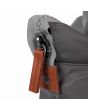 Mochila Mediana Vegana Roka Bantry B Sustainable Nylon Gris Grafito cremallera