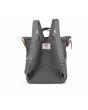 Mochila Mediana Vegana Roka Bantry B Sustainable Nylon Gris Grafito posterior