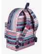 Mochila mediana Roxy Be Young 24 Litros rosa y azul posterior