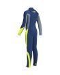 Traje de neopreno con cremallera en el pecho Billabong Absolute 5/4mm GBS Azul marino para hombre posterior
