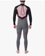Hombre con traje de Neopreno con cremallera en la espalda Rip Curl Dawn Patrol 4/3 negro interior posterior