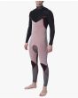 Hombre con traje de Neopreno con cremallera en el pecho Rip Curl Dawn Patrol 4/3 Chest Zip negro interior latera 