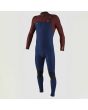 Neopreno con cremallera en el pecho O'Neill Hyperfreak 4/3 Plus azul marino y rojo para hombre 