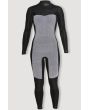 Traje de surf de neopreno con cremallera en el pecho Sisstrevolution Seven Seas 5/4mm Full en color azul marino para mujer interior frontal 
