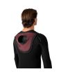 Hombre con Neopreno de surf Vissla New Seas 4/3mm V-Zip Negro abierto