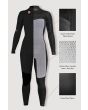 Traje de surf de neopreno Sisstrevolution Seven Seas Youth 4/3mm con cremallera en el pecho para chica en color negro características
