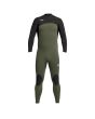 Traje de neopreno con cremallera en el pecho Xcel Comp 4/3 en color verde y negro para hombre