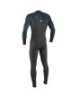 Neopreno con cremallera en el pecho O'Neill Hyperfreak 4/3 Plus gris y azul para hombre posterior