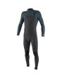 Neopreno con cremallera en el pecho O'Neill Hyperfreak 4/3 Plus gris y azul para hombre