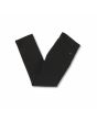 Pantalón chino Volcom Frickin Slim negro para hombre doblado