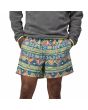 Hombre con Pantalón tipo bañador Patagonia Men's Baggies Shorts 5" High Hopes Geo Salamander Green Verde 