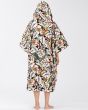 Poncho surf Billabong WMS Hooded Towel floral para mujer capucha