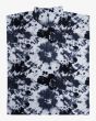 Poncho para surf Billabong Hooded Towel negro con estampado Tie Dye para hombre posterior