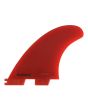Quillas para tabla de surf FCS II Accelerator Neo Glass Eco Tri Fins rojas Medium interior