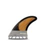 Quillas para tabla de surf Futures Rob Machado 3.0 Blackstix Bambú y gris 