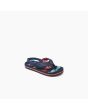 Sandalias Reef Little Ahi Navy Palms Stripe azul marino para niño