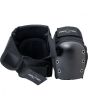 Rodilleras de protección para skate infantiles Pro-Tec Pads Street Gear Junior 3 Pack Open negras posterior
