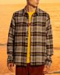 Hombre con Sobrecamisa de franela Lightning Bolt OWL Overshirt Gris a cuadros