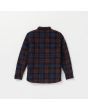 Sobrecamisa de felpa Volcom Bowered Fleece Merlot para hombre posterior