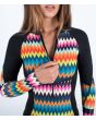Mujer con Traje de neopreno de primavera con manga larga Advant Springsuit 2/2mm Chevron cremallera frontal