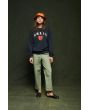 Mujer con Sudadera Brixton Peace Shield Women's Crew Negra ajuste relajado