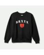 Sudadera Brixton Peace Shield Women's Crew Negra para mujer