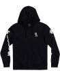 Sudadera con capucha y cremallera RVCA Benjamin Jeanjean Chains negra para hombre