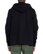 Hombre con sudadera de capucha y cremallera RVCA Benjamin Jeanjean Chains negra espalda