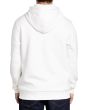 Hombre con sudadera con capucha RVCA George Thompson Skull Bonnet blanca posterior