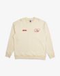 Sudadera Oversize Deus Ex Machina Caution Crew Dirty White para hombre