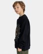 Niño con sudadera Element Nocturnal Spider negra lateral