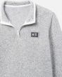 Sudadera Hurley Mesa Ridgeline 1/4 Zip Blanca para hombre parche logo