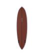 Tabla de Surf Mid-Length JS Industries Big Baron 6'2" 34,4 Litros Color Rust Twin Fin bottom