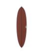 Tabla de Surf Mid-Length JS Industries Big Baron 6'2" 34,4 Litros Color Rust Twin Fin deck