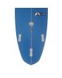 Tabla de surf híbrida evolutiva Full and Cas The Muffin 6'8 43 Litros blanca y azul FCS II Thruster cola diamond