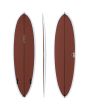 Tabla de Surf Mid-Length JS Industries Big Baron 6'2" 34,4 Litros Color Rust Twin Fin 
