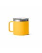 Taza Termo de campamento YETI Rambler 14oz Mug amarilla posterior