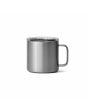 Taza Termo de campamento YETI Rambler 14oz Mug gris posterior