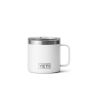 Taza Termo de campamento YETI Rambler 14oz Mug blanca