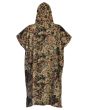 Toalla de playa con capucha poncho de surf Billabong Hooded Towel estampado militar posterior