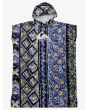 Toalla de playa con capucha Quiksilver Hoody Towel Azul