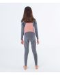 Traje de neopreno con cremallera en el pecho Hurley Kid Advant 4/3mm Negro para niño interior posterior