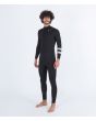 Hombre con traje de surf con cremallera en el pecho Hurley Advant 3/2mm Fullsuit negro izquierda
