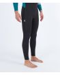 Hombre con traje de neopreno con cremallera en el pecho Hurley Advant 4/3mm Fullsuit Esmeralda logo