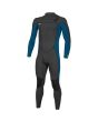 Traje de neopreno con cremallera en el pecho O'Neill Youth Ninja 5/4mm negro y azul para chico